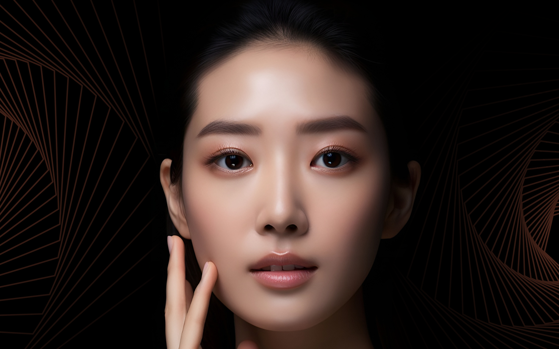 Beautiful girl with perfect features